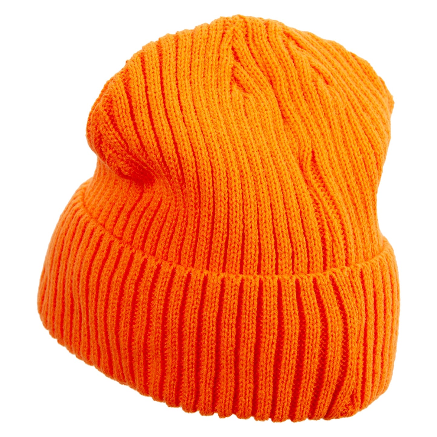 Rib Knit Cuff Long Beanie