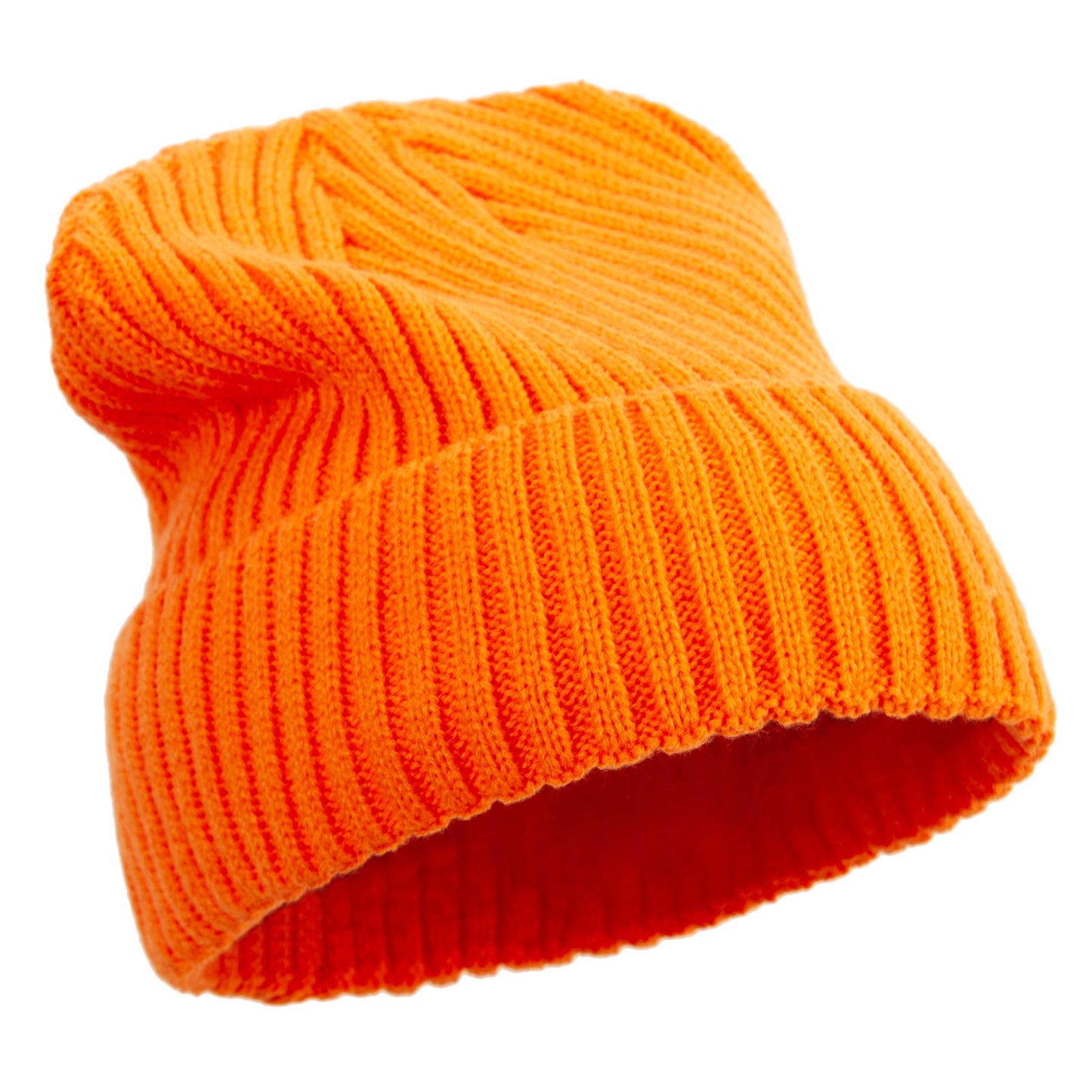 Rib Knit Cuff Long Beanie