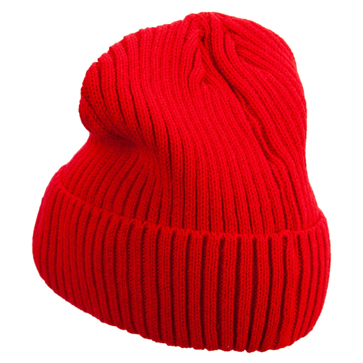 Rib Knit Cuff Long Beanie