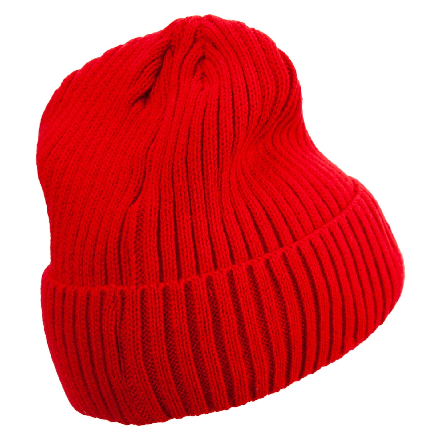 Rib Knit Cuff Long Beanie