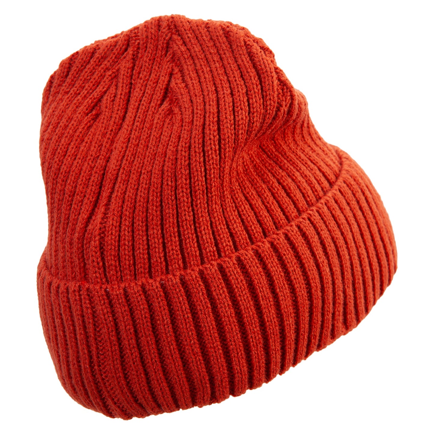 Rib Knit Cuff Long Beanie