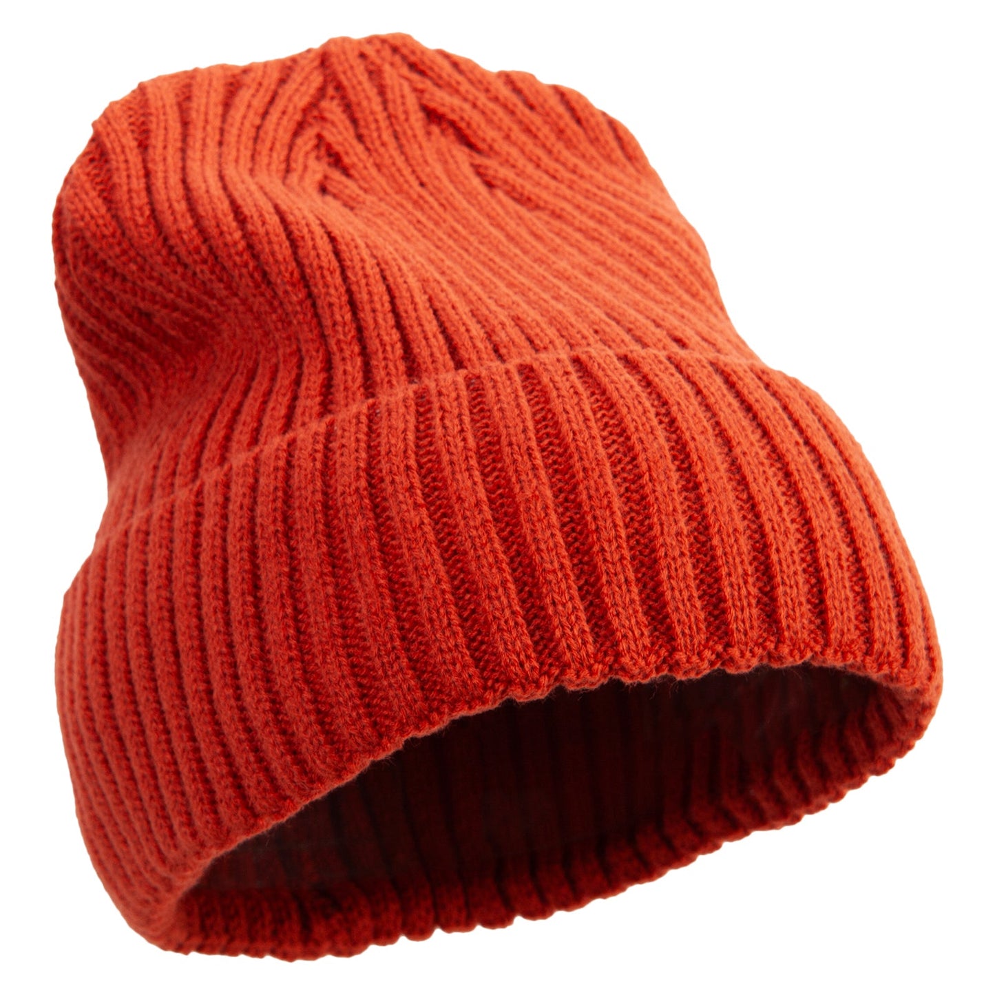 Rib Knit Cuff Long Beanie