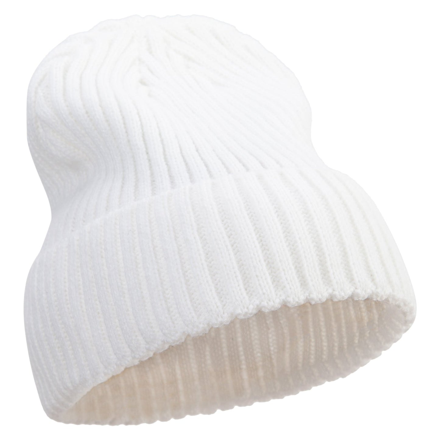 Rib Knit Cuff Long Beanie