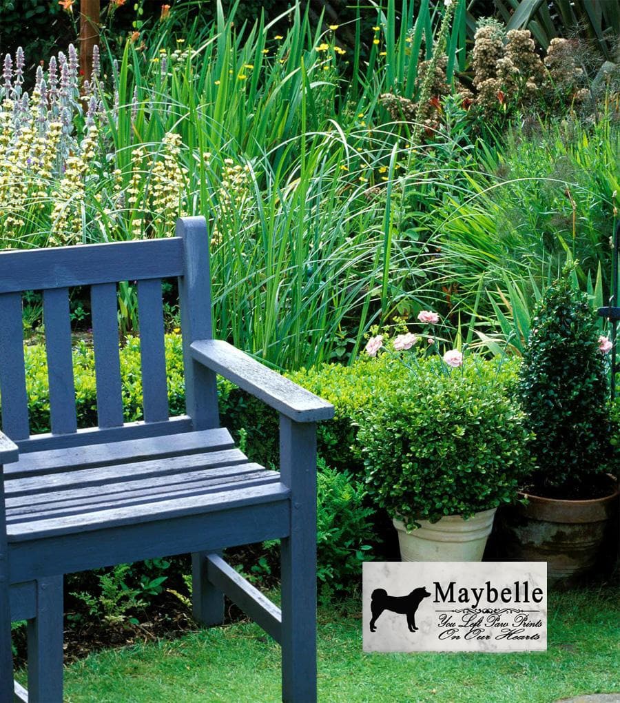 Akita Inu Memorial Marble Stone Plaque Personalized Dog Garden Plaque Custom Grave Marker Outdoor or Indoor