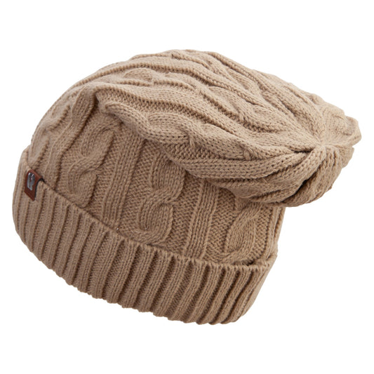 Big Size Cable Beanie