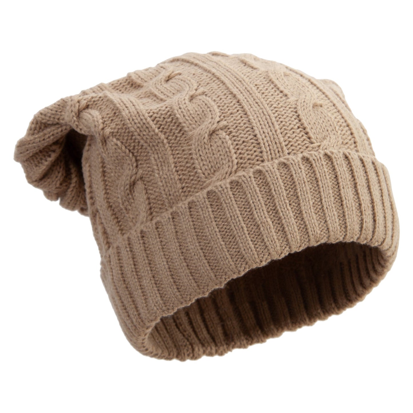 Big Size Cable Beanie