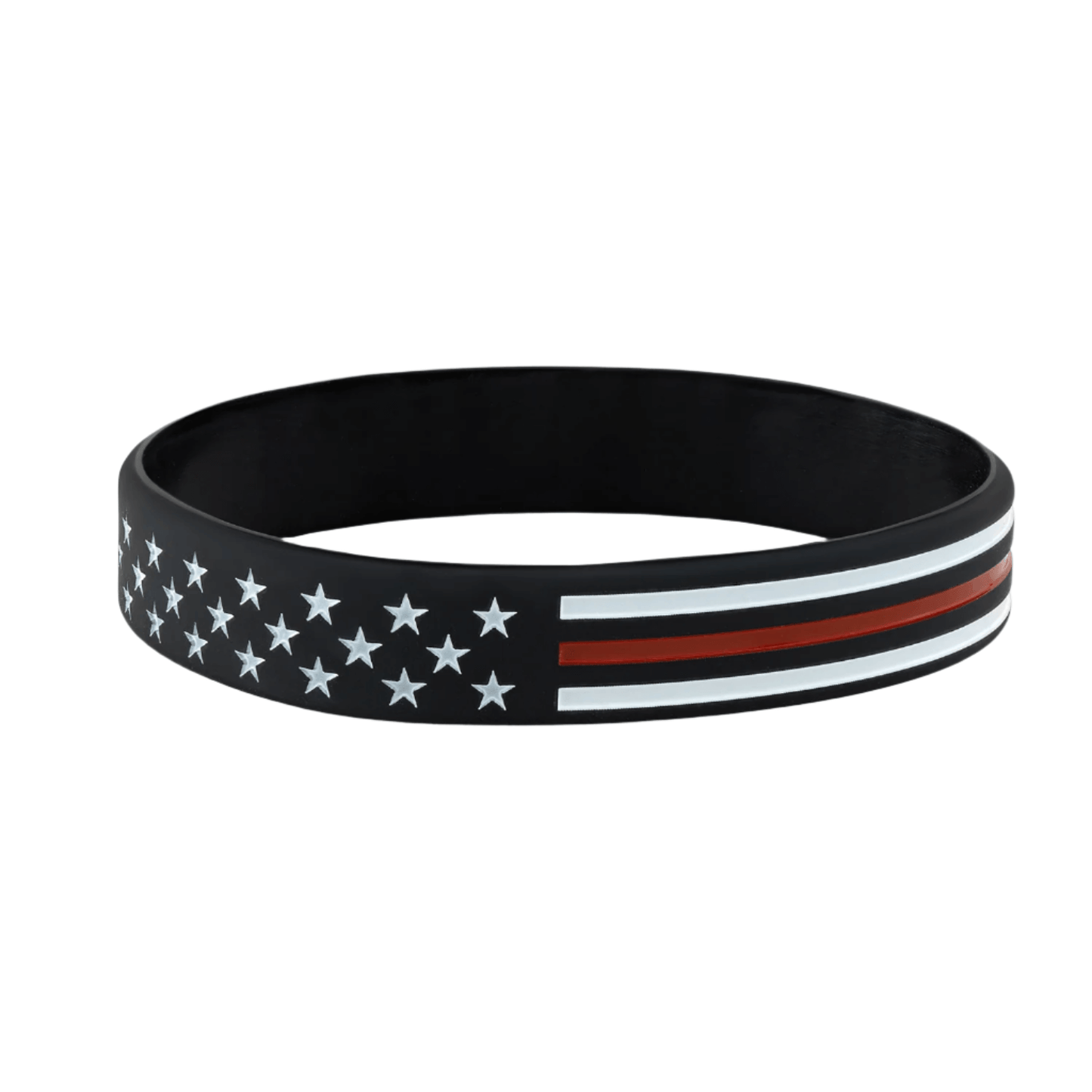 Firefighter Thin Red Line American Flag Bracelet