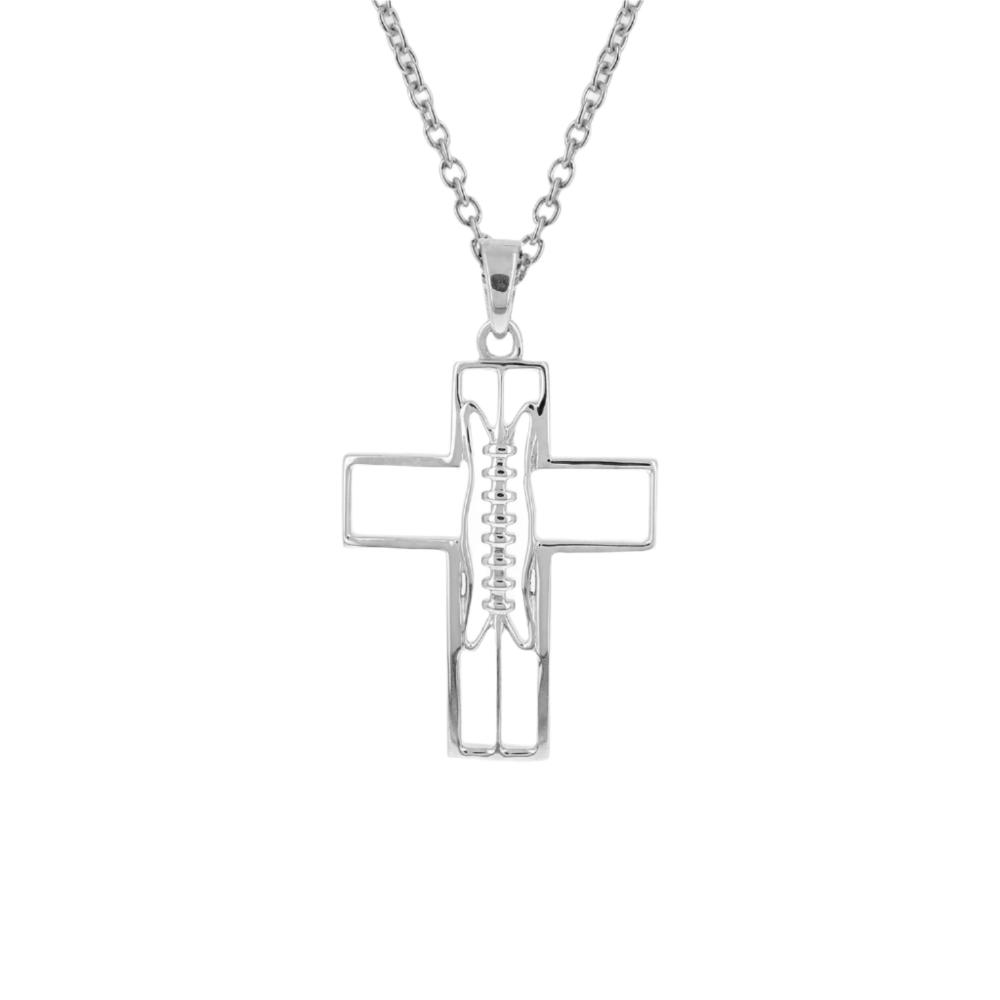 Gridiron Football Cross Necklace (Youth)