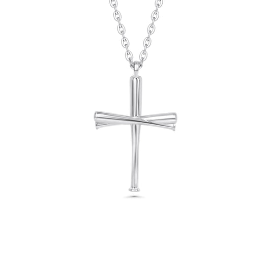 Original Baseball Bat Cross Necklace