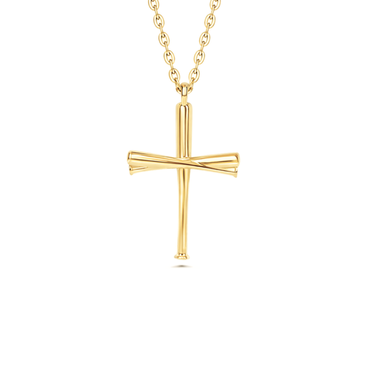 Original Baseball Bat Cross Necklace