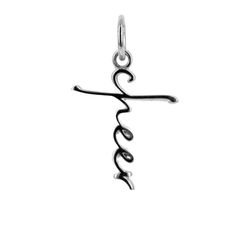 Cheer Cross Bracelet Charm