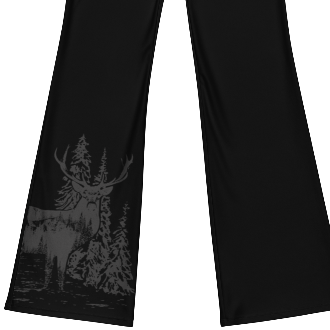 Flared Woodland Leggings, XS-3XL, “Lifting” + Hidden Pocket