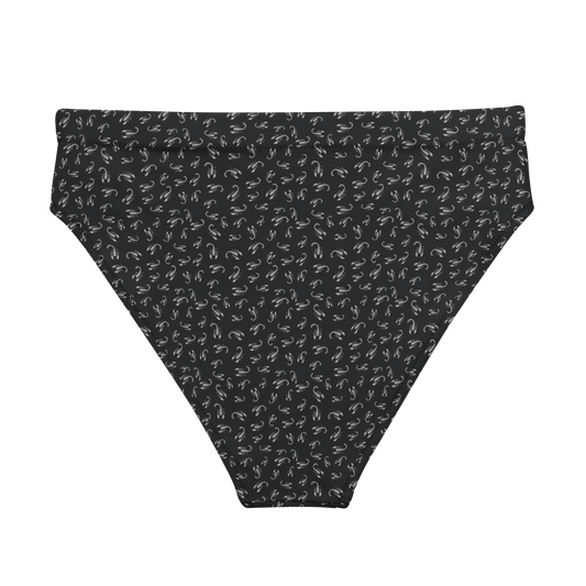 Pale Sting: Stamped Scorpion High-Waisted Bikini Bottom