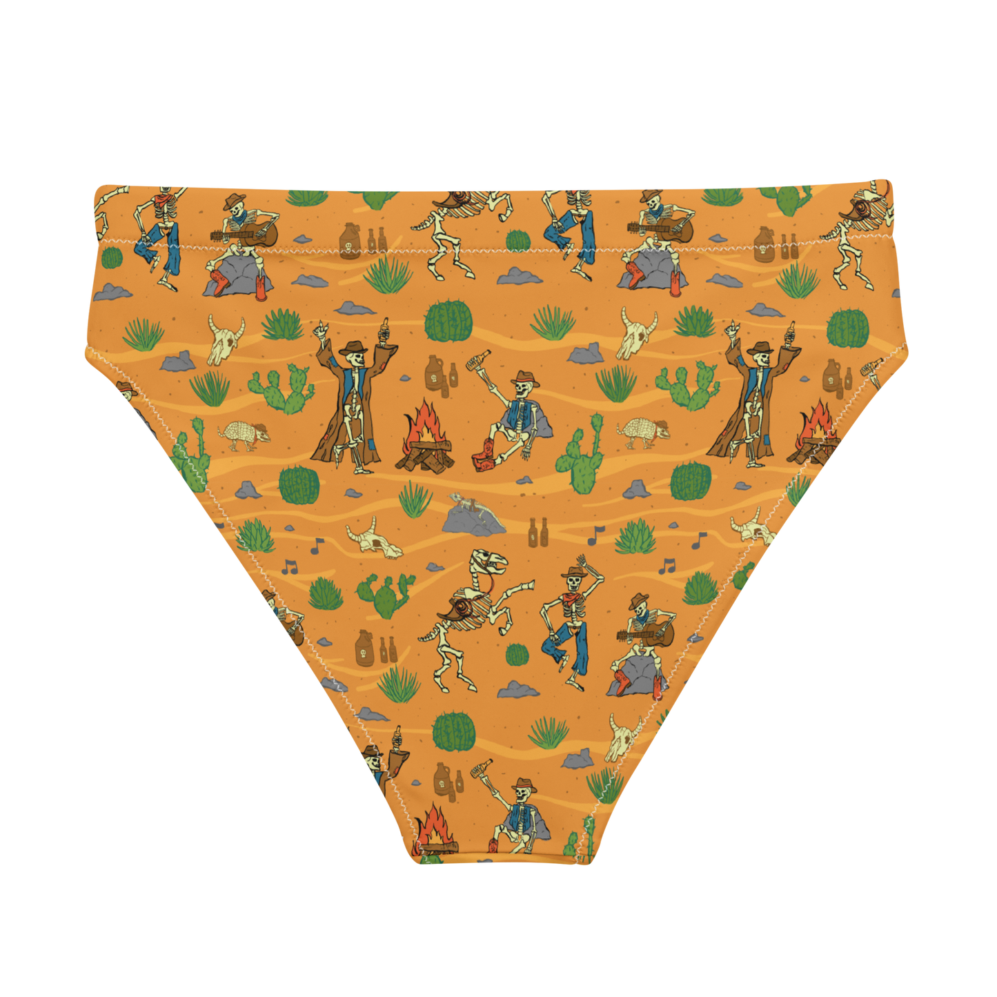 Bones and Embers: Vaquero’s Last Dance High-Waisted Bikini Bottom