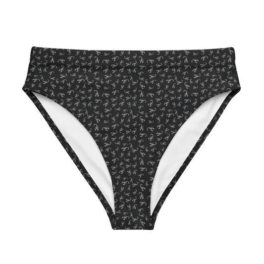 Pale Sting: Stamped Scorpion High-Waisted Bikini Bottom