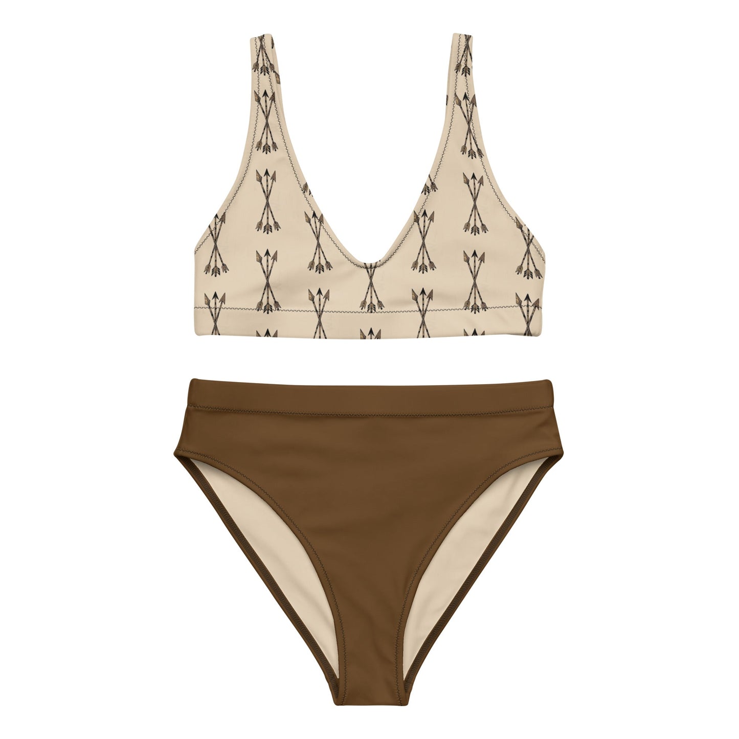 FREE Shipping, Arrow Archery Pattern High Waist Bikini, UPF 50