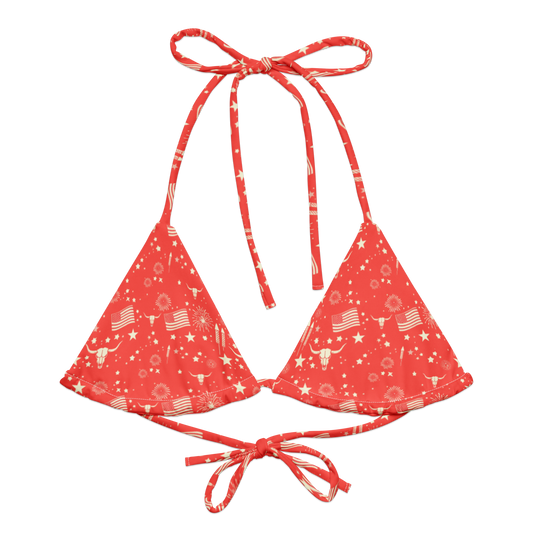 Starry Steer: An American Icon String Bikini Top