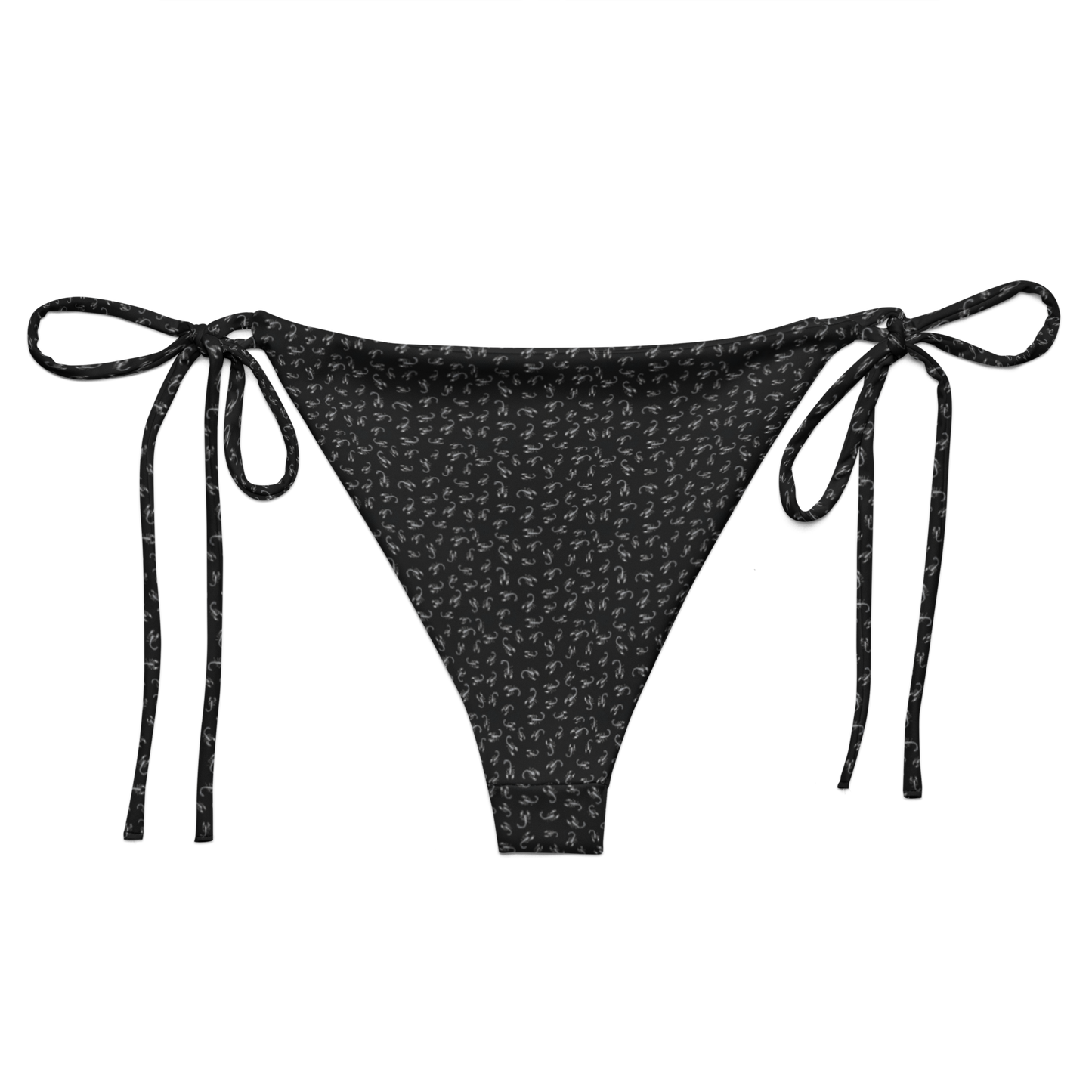Pale Sting: Stamped Scorpion String Bikini Bottom