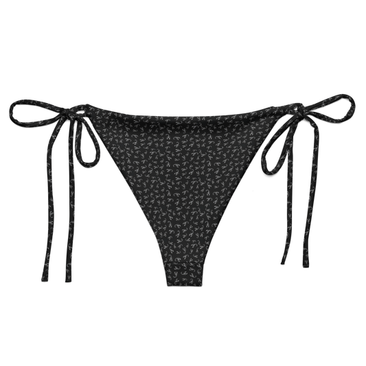 Pale Sting: Stamped Scorpion String Bikini Bottom