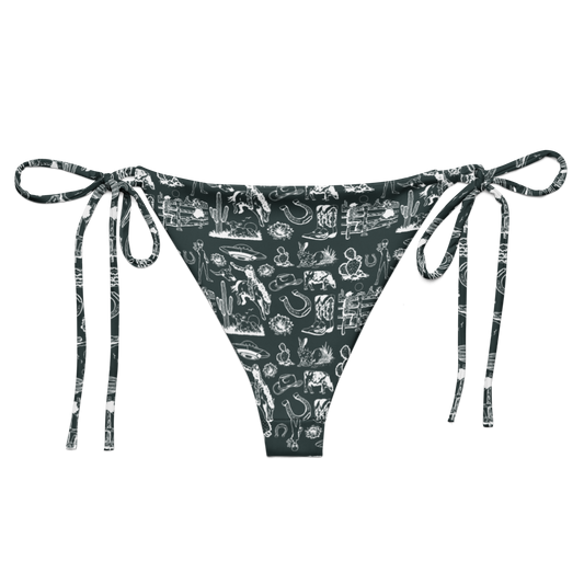Wild Ride: Broncs, UFOs, and Cactus Skies String Bikini Bottom