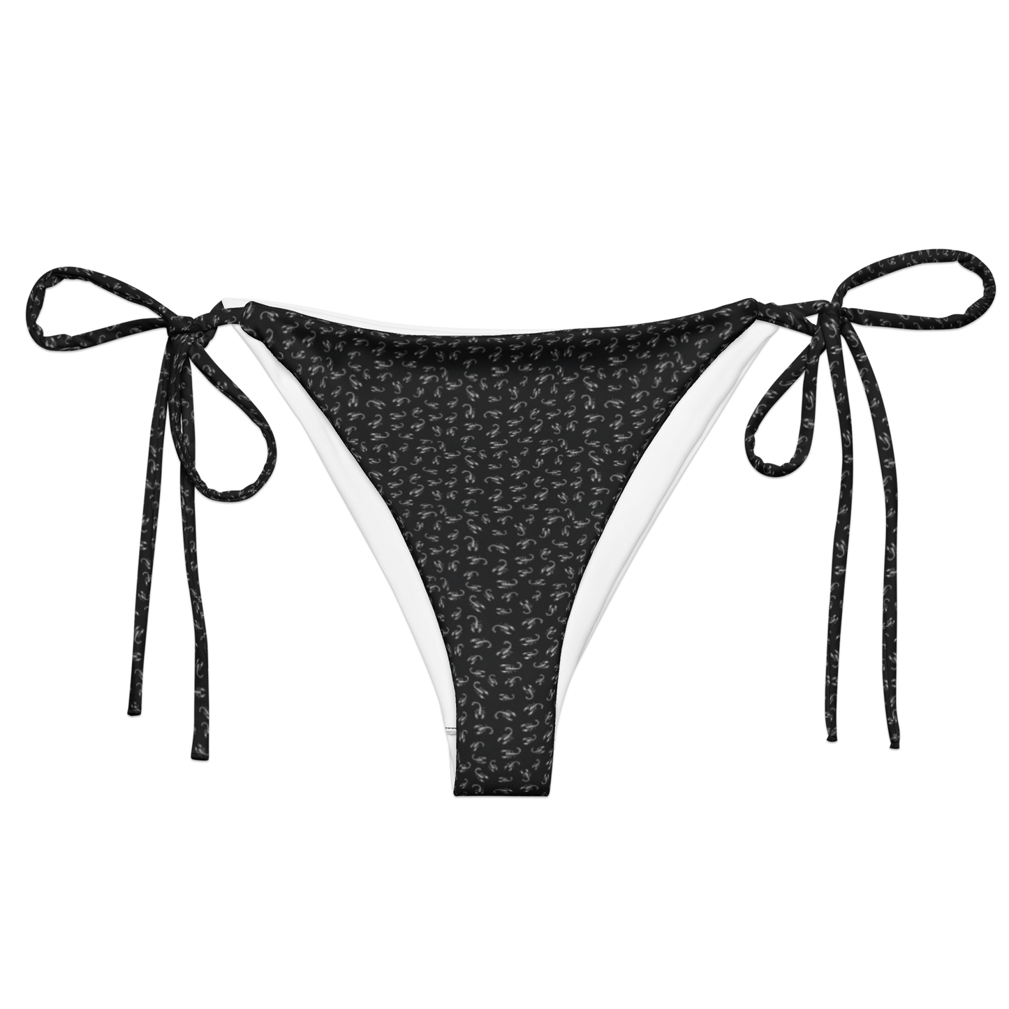 Pale Sting: Stamped Scorpion String Bikini Bottom