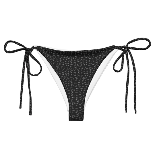 Pale Sting: Stamped Scorpion String Bikini Bottom