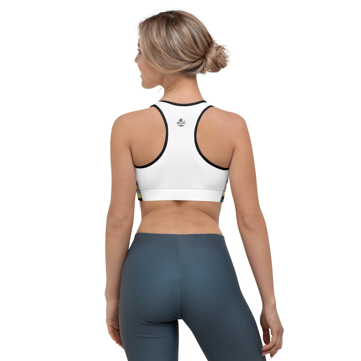 Turnout Print Sports Bra (Breathable, Moisture-Wicking)