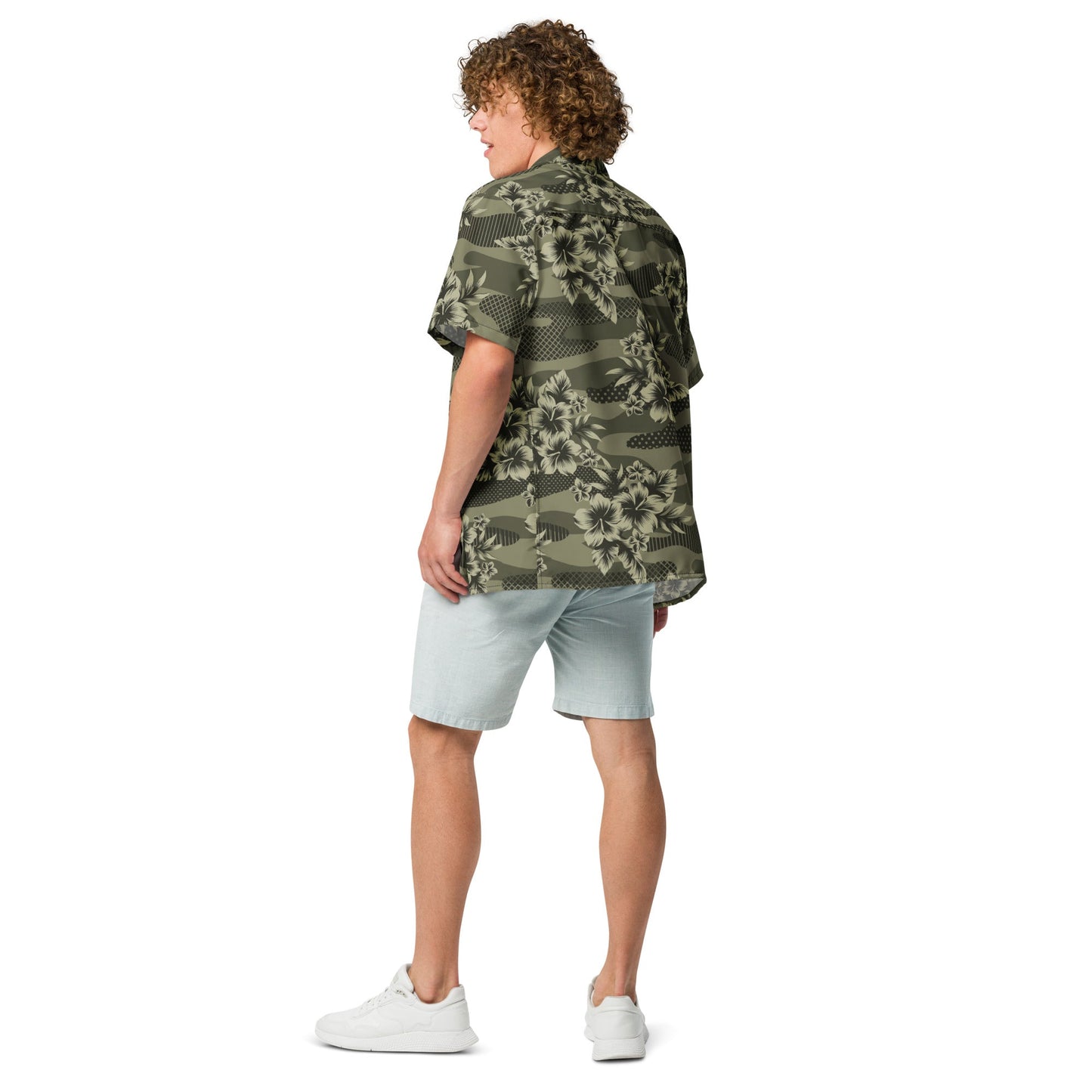 Hawaiian Camouflage Button-Up Shirt