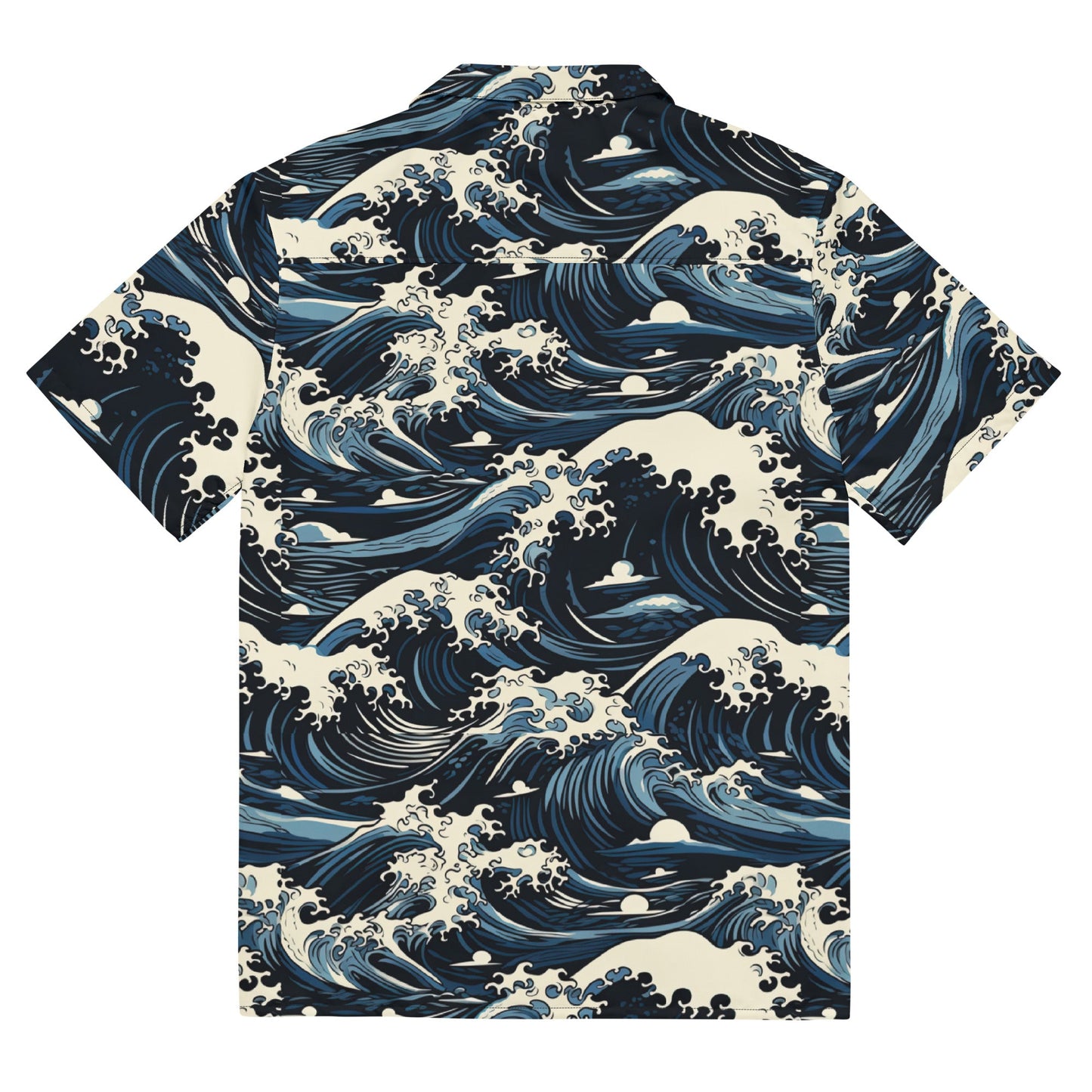Tsunami Splash Island Button-Up Shirt