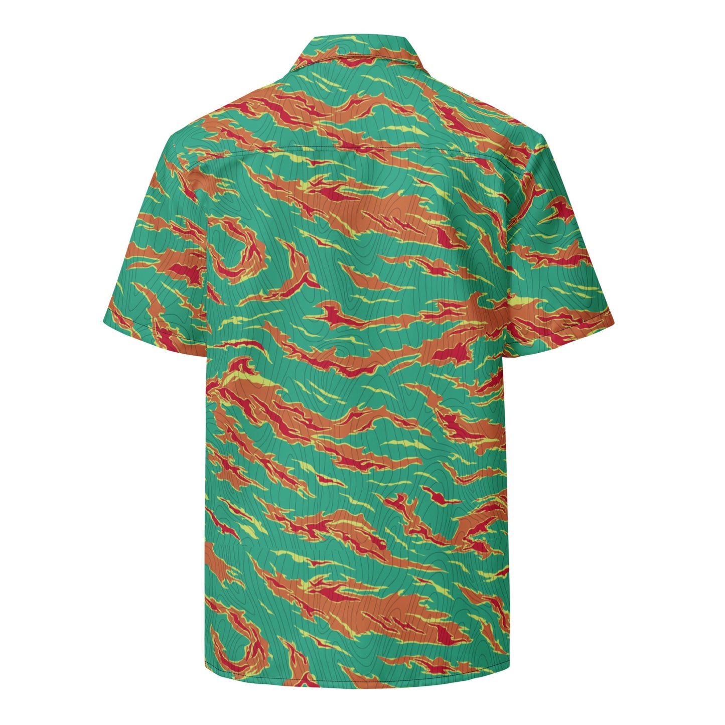 Electric Tiger stripe Camo Hawaiian Shirt
