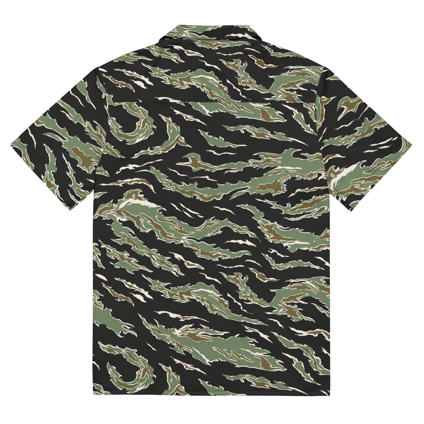 Tiger Stripe Hawaiian Button-Up Shirt