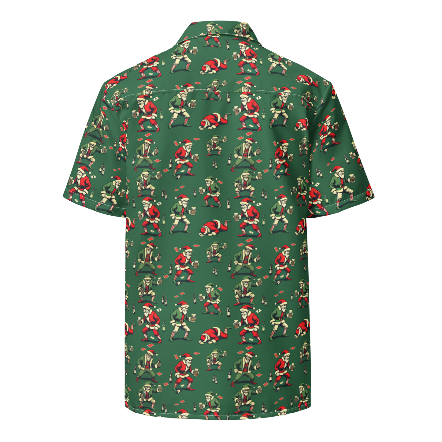 Yuletide Havoc: Degenerate Claus Button-Up Shirt