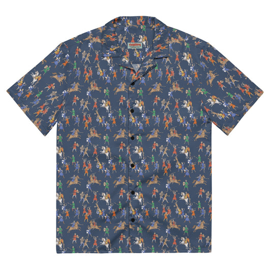 Medieval Battle Button-Up Shirt