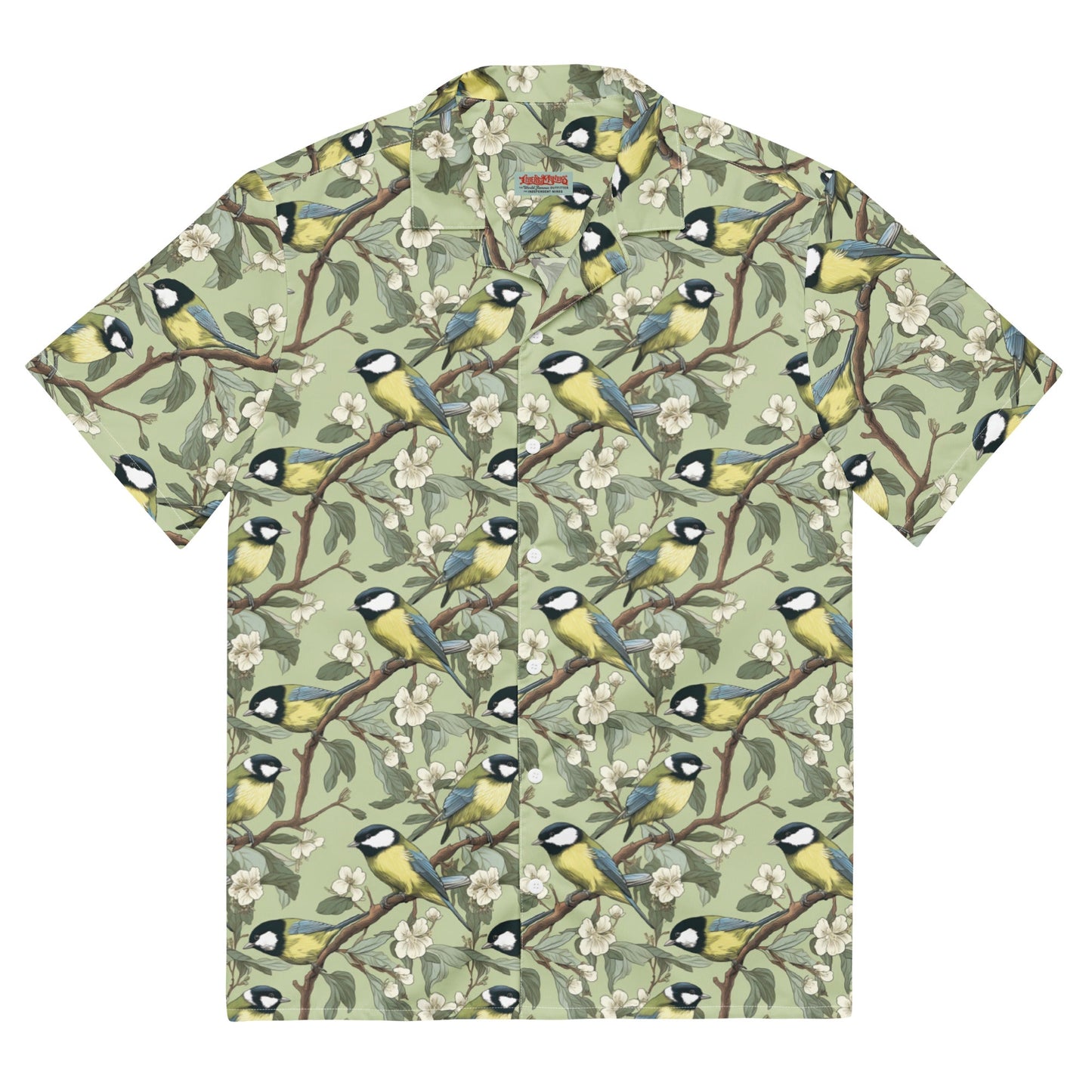 Great Tits Parus Major Button Up Shirt