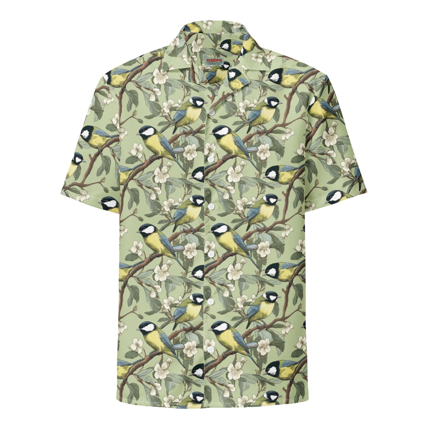 Great Tits Parus Major Button Up Shirt