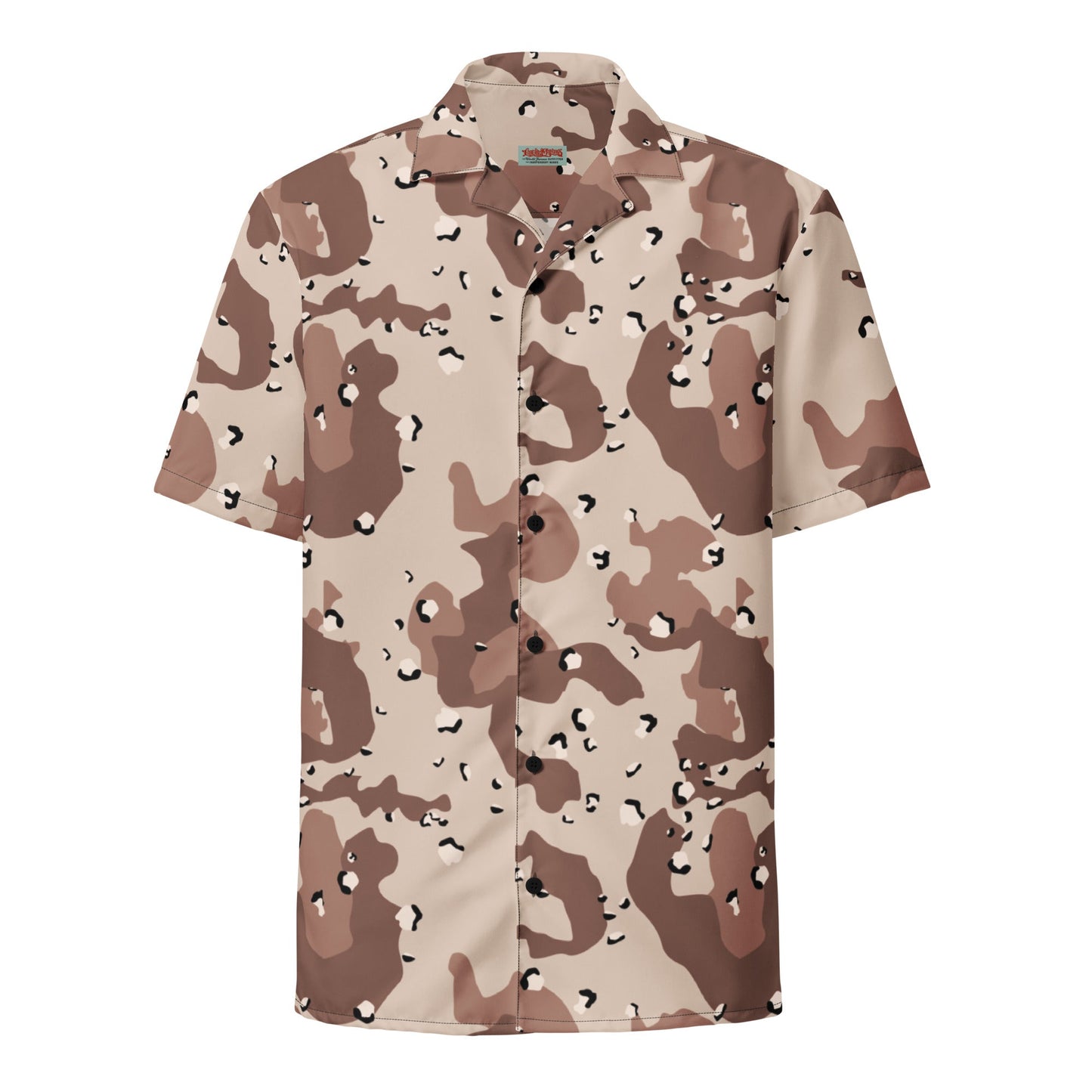 Desert Camouflage Pattern Button-Up Shirt