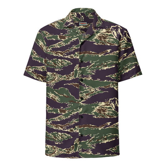Taiwan Marine Corps Digital Tiger Stripe Camo Button Up Shirt