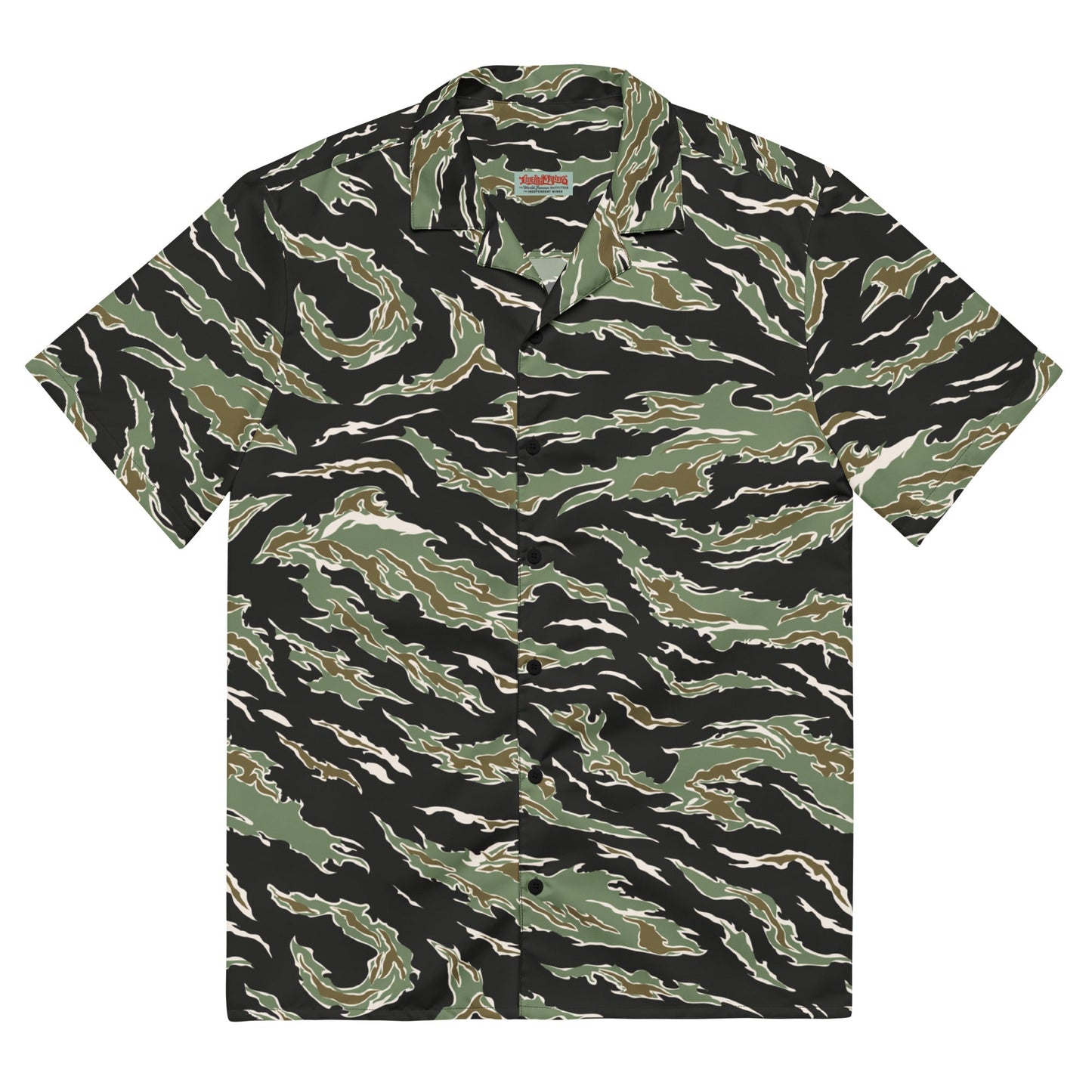 Tiger Stripe Hawaiian Button-Up Shirt