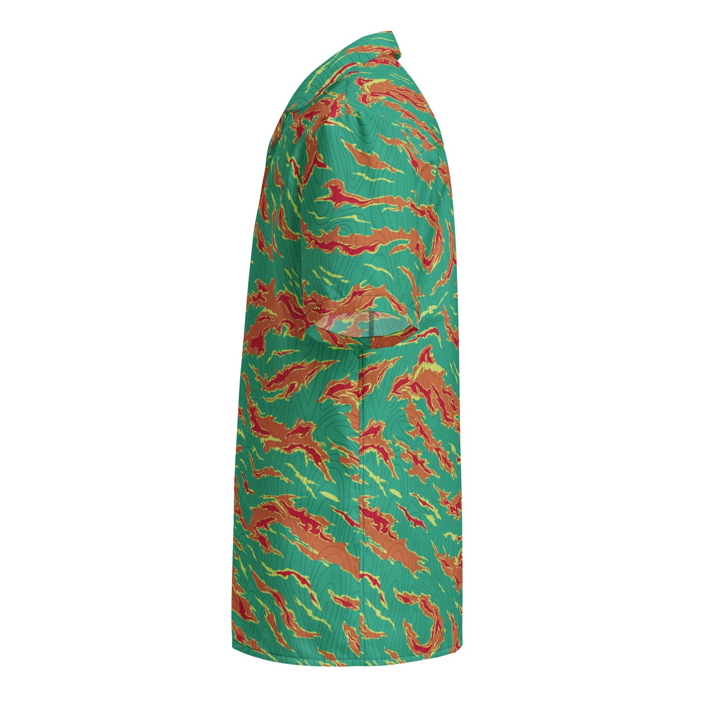 Electric Tiger stripe Camo Hawaiian Shirt