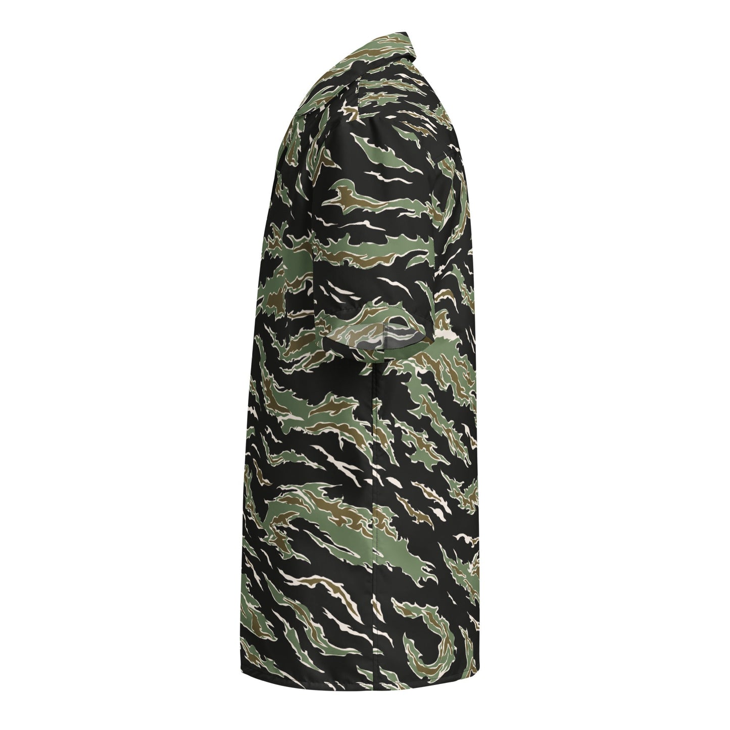 Tiger Stripe Hawaiian Button-Up Shirt