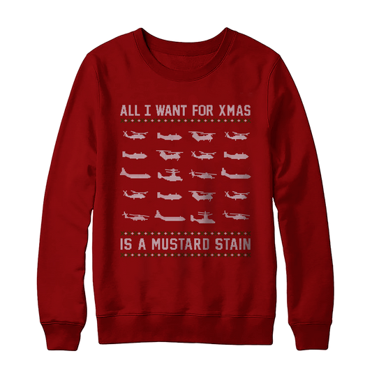 Mustard Stain Christmas Sweatshirt