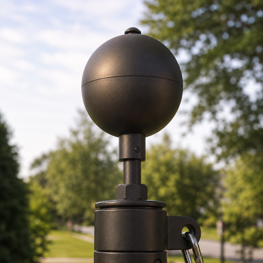 Aluminum Black Bronze Flagpole Ball Topper