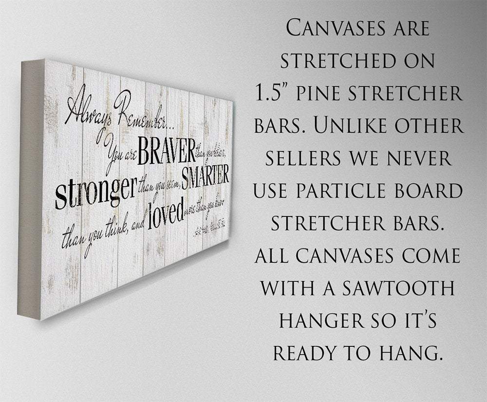 Always Remember You Are Braver - Canvas