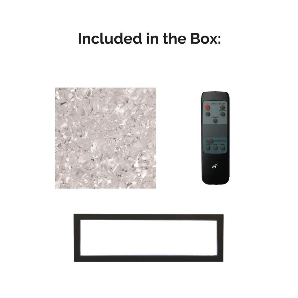 Amantii Panorama XS Lumina 50-Inch Built-in Indoor /Outdoor Smart Electric Fireplace (BI‐50‐XTRASLIM)