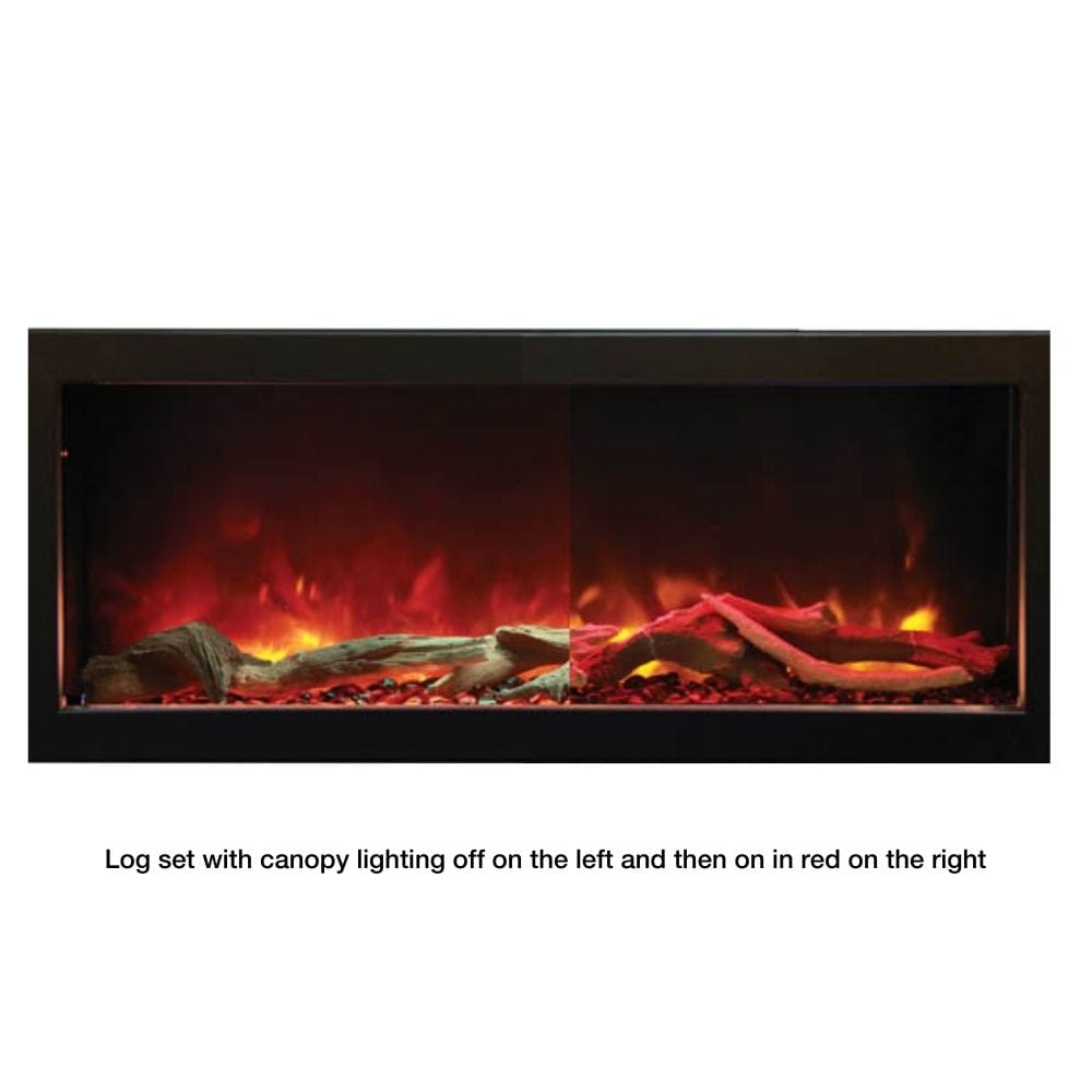 Amantii Panorama DEEP Lumina 40-Inch Built-in Indoor/Outdoor Smart Electric Fireplace (BI-40-DEEP-OD-LUMINA)