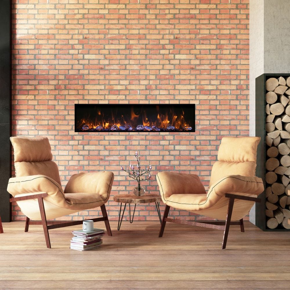 Amantii Panorama DEEP 72-Inch Built-in Indoor/Outdoor Smart Electric Fireplace (BI-72-DEEP)