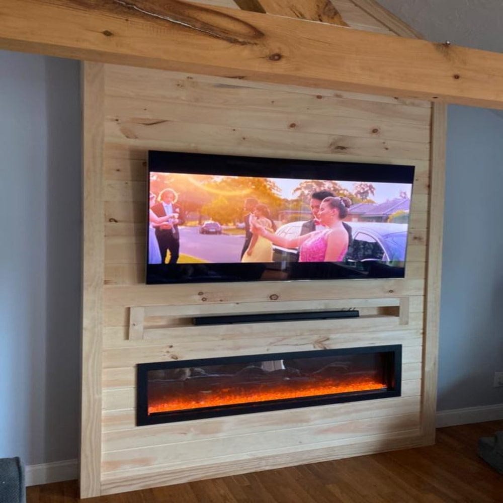 Amantii Panorama SLIM 72-Inch Built-in Indoor/Outdoor Smart Electric Fireplace (BI-72-SLIM)