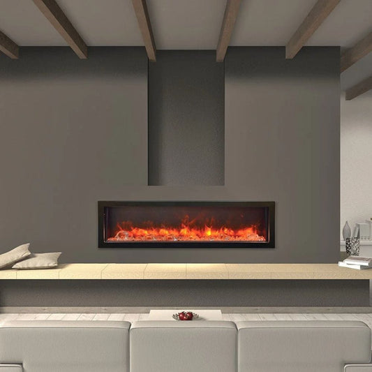 Amantii Panorama XS 60-Inch Built-in Indoor/Outdoor Smart Electric Fireplace (BI‐60‐XTRASLIM)