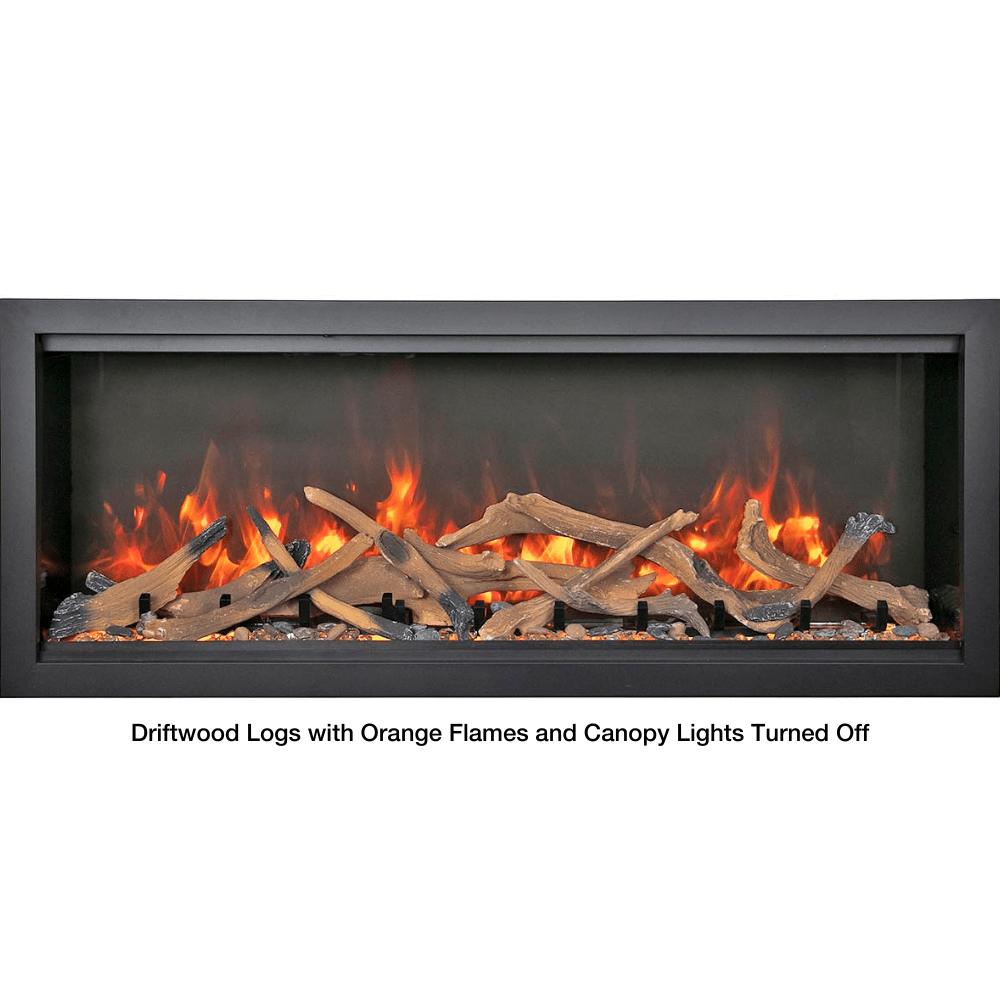 Amantii SYMMETRY Bespoke Extra Tall Built-In Smart Electric Fireplace with Sound