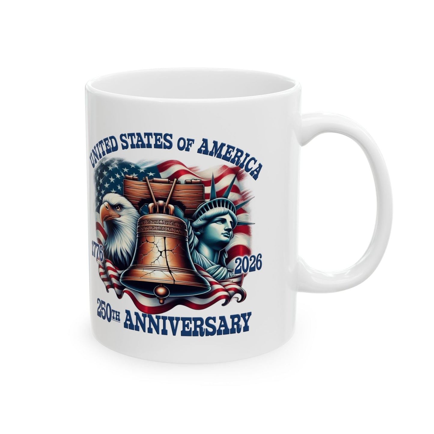 America 250th Anniversary Custom Mug – 1776–2026 Edition